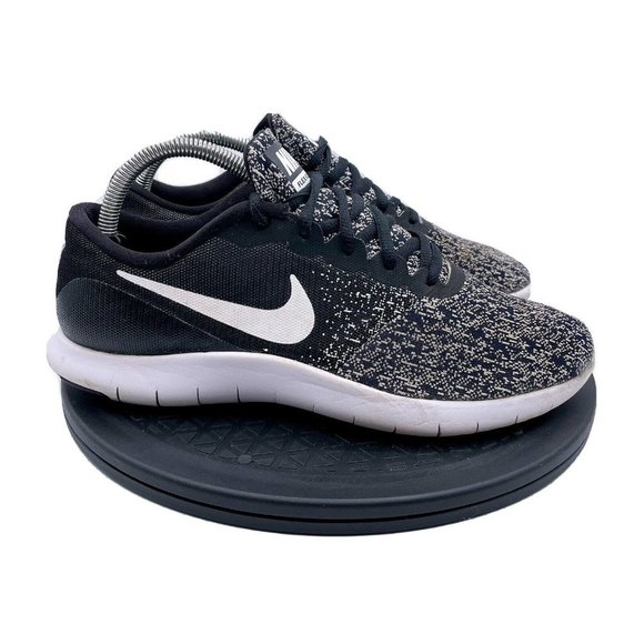 Nike Shoes - Nike Flex Contact Womens Running Shoes Black White 10 Athletic Trainers Sneakers